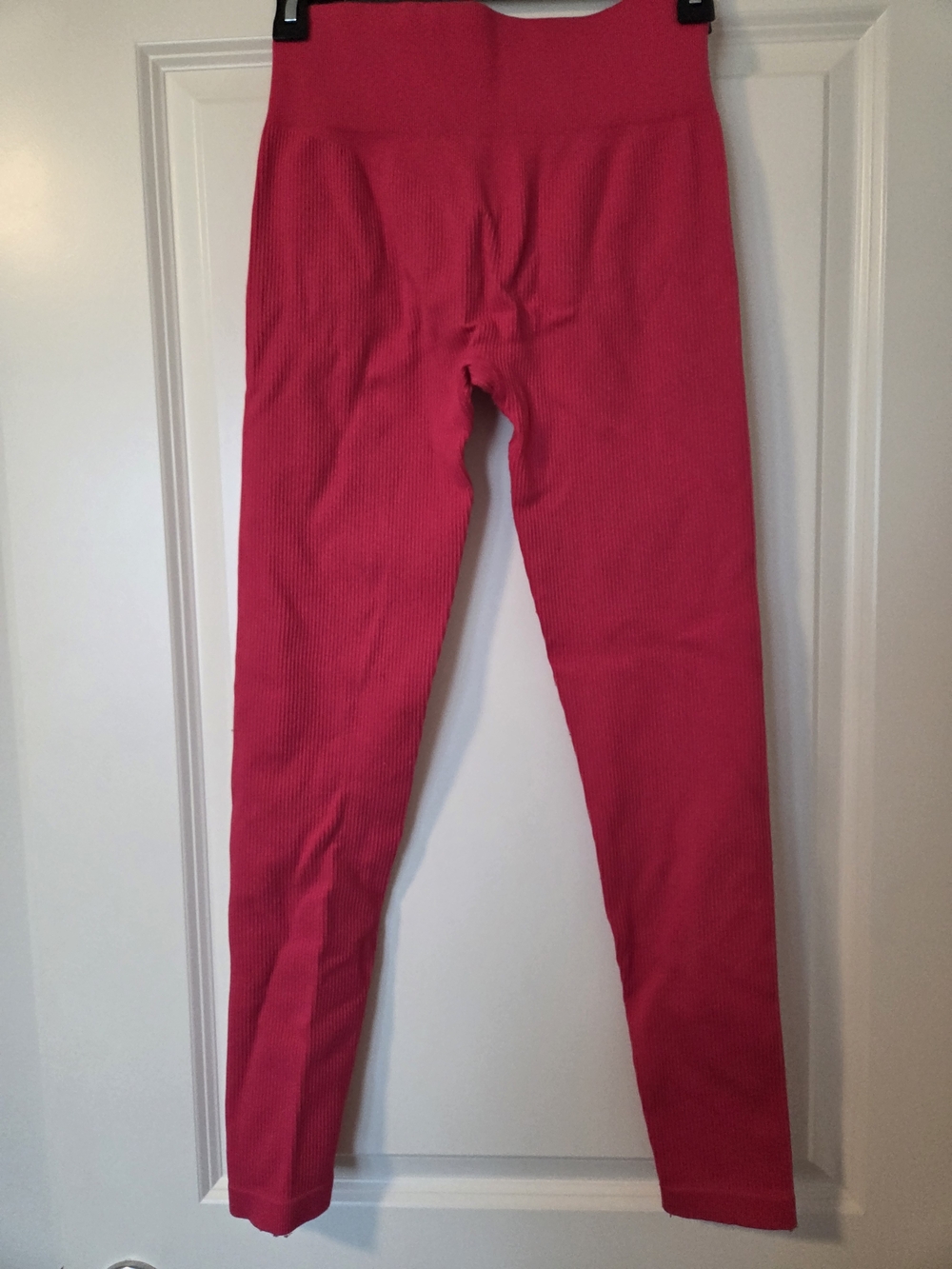 Bo + Tee Hot Pink Ribbed Workout Set - Picture 4 of 4